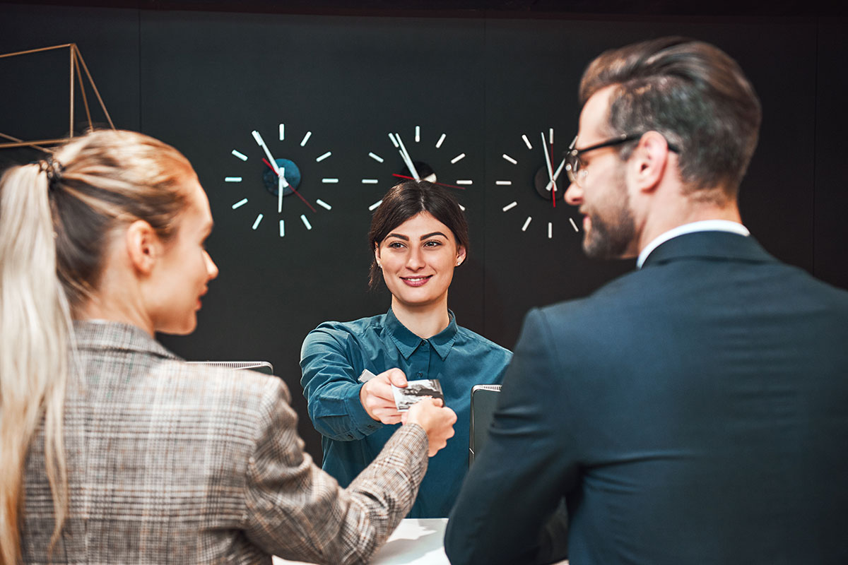 A team discussing offshore energy insurance policies